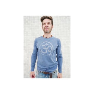 Longsleeve Om blau/blau M