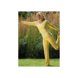 Spirit of om, Longsleeve-Top batik gelb