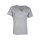 T Shirt mit V Ausschnitt grau