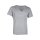 T Shirt mit V Ausschnitt grau L