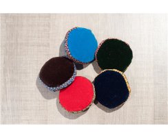 Klangschalenkissen klein rot