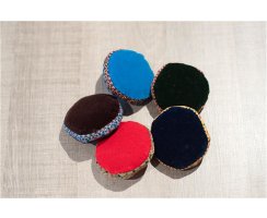 Klangschalenkissen klein rot