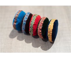 Klangschalenkissen klein rot