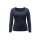 Curare Wrap Shirt Große Größen 46/48 midnight-blue