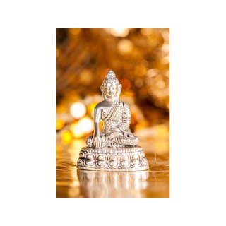 Buddha Shakyamuni versilbert
