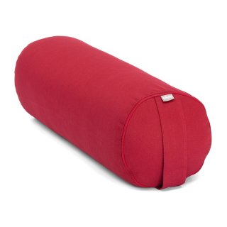 Bolster Dinkelfüllung ECO Baumwolle bordeaux