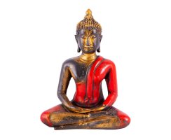 Buddha aus Fieberglas rot