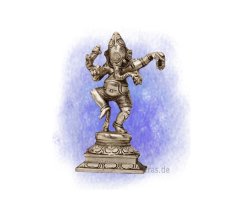 Ganesha tanzend,versilbert 15cm
