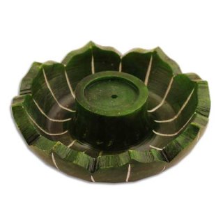 Räucherstäbchenhalter Lotus grün