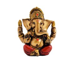 Ganesha gold/rot 12cm