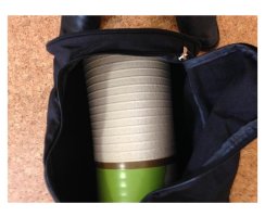 Tasche für Schafwollmatte Baumwolle 75 cm