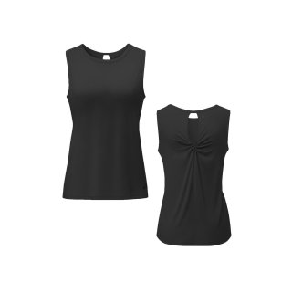 Curare Tanktop Twistet Back schwarz S