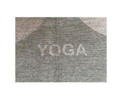 Yogadecke der Firma Fussenegger grün/grau
