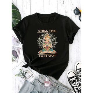 T Shirt mit Print anthrazit S