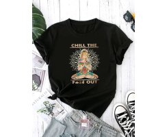 T Shirt mit Print anthrazit S