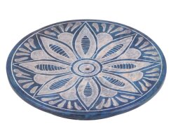 Räucherstäbchenhalter Mandala 7,5cm blau