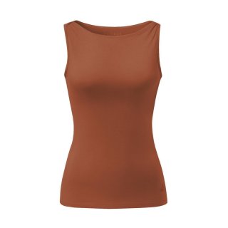 Curare Tank top boat neck light-brown S