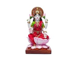 Lakshmi auf Lotus 18 cm