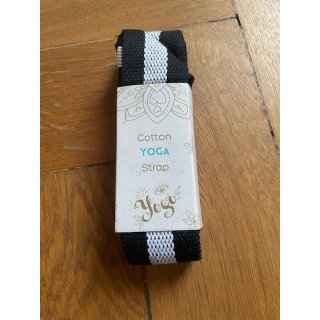 Tragegurt für Yogamatten schwarz/weiß