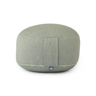 Meditationskissen mit Inlett, Dinkelfüllung Dobby 38 x19cm grün