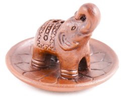 Räucherhalter Elefant mit Lotusblume