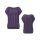Curare Top crinkled shoulder M dark violett
