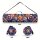 Yogamattentasche atmungsaktives Polyester 76cm Mandala orange lila