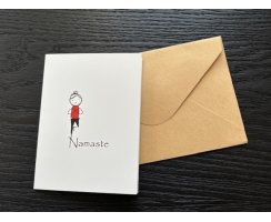 Klappkarte Namaste Namaste (rot)