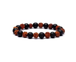 Armband Rudraksha Lavastein