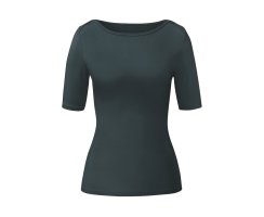 Curare Shirt Half-Sleeved, Fancy Scoop Neck dark-forrest M