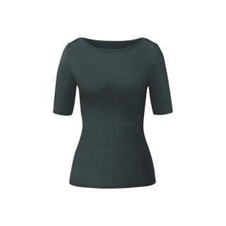 Curare Shirt Half-Sleeved, Fancy Scoop Neck dark-forrest S