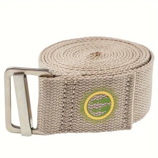 Gurt mit eckiger Schnalle NAMASTE 250 x 4,5 cm beige