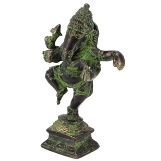 Ganesha tanzend Messing antikfinish 10cm