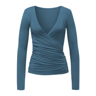 Curare Wrap Shirt petrol M