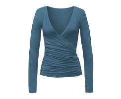 Curare Wrap Shirt petrol M