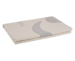 Yogadecke der Firma Fussenegger natur/grau