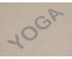 Yogadecke der Firma Fussenegger natur/grau