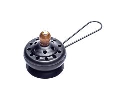 Räuchergefäß aus Eisen mit Griff und Deckel