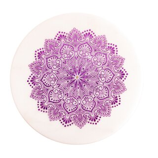 Räucherstäbchenhalter weißer Marmor mit Herzmandala