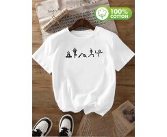 T Shirt mit Asanas