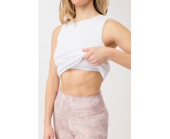 Mandala Side Ruffled Rib Top