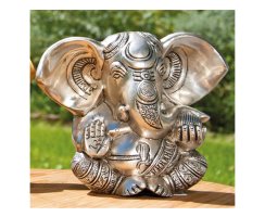 Ganesha 13 cm versilbert