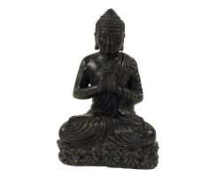 Buddha sitzen, 20cm Steinguß Verehrungsgeste