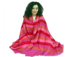 Meditations/Shavasana Decke 115x245cm gestreift