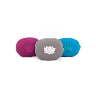 ovales Meditationskissen mit Lotus