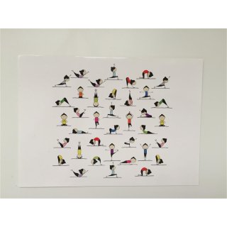 Postkarte Yogavielfalt