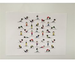 Postkarte Yogavielfalt
