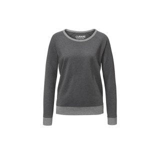 Curare Complement Rundhals Sweat anthrazid melange S