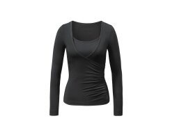 Curare Wrap Shirt schwarz L