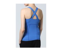 Curare Tank Top Rundhals L kobalt